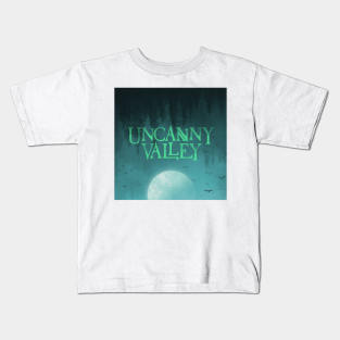 Uncanny Valley podcast cover art Kids T-Shirt